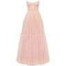 Milla Misty rose tulle maxi dress with ruffled skirt, Garden of Eden XS womens