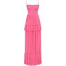 Milla Barbie pink spaghetti strap pleated maxi dress, Garden of Eden XXS womens