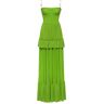 Milla Green spaghetti strap pleated maxi dress, Garden of Eden M womens