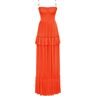 Milla Coral spaghetti strap pleated maxi dress, Garden of Eden XXS womens