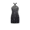 Milla Striking halterneck crystal-embellished mini dress, Xo Xo XS womens