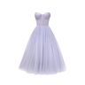 Milla Lavender Strapless Puffy Midi Tulle Dress XL womens