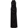 Milla Black Mock neck sleeveless low slit dress XS womens