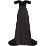 Milla Black Princess heart-shaped neckline gown XS womens