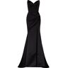 Milla Black Strapless evening gown with thigh slit XXS womens