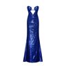 Milla Electric blue maxi dress covered in sequins XXS womens