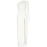 Milla White Long-sleeved dress with sharp shoulder cut L womens