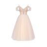 Milla Feminine tulle cocktail dress with the light off-the-shoulder sleeves XS womens