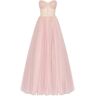 Milla Misty Rose Tulle Maxi Dress with a Corset Bustier XXS womens