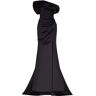 Milla Black Princess strapless gown with thigh slit L womens