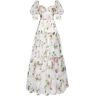 Milla Apple Blossom Feminine voluminous sheer sleeves dress XXS womens