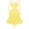 Milla Bright Yellow tulle dress XXS womens