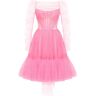 Milla All-In-Pink bustier tulle dress L womens