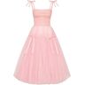 Milla Pink tie-straps tulle dress XS womens