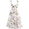 Milla Tender floral midi tie-strap dress XL womens