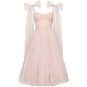 Milla Misty Rose Sparkly off-the-shoulder tulle dress M womens