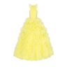 Milla Turtleneck festive yellow evening gown XS womens