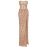 Milla Radiant maxi dress in gold XXS womens