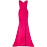 Milla Fuchsia Strapless evening gown with thigh slit XL womens