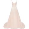 Milla Peach Multi-Layered Tulle Gown XXS womens