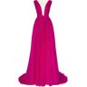 Milla Fuchsia Bow-Back Maxi Evening Tulle Dress XL womens