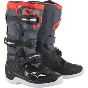Alpinestars Tech 7 S Dark Gray/Light Gray/Red Fluorescent Black US 8 Unisex