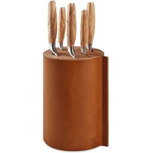 Wusthof Amici Knife Block Brown Knife Block - w/ 5 knives (1011300409 , 1011301614, 1011300120, 1011331317, 1011301123, 2091370601) Unisex