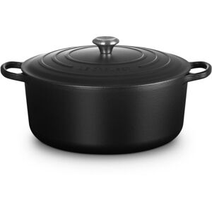 Le Creuset Signature Round Dutch Oven Satin Black Black 34 cm / 12 Liter / 12 qt. Unisex