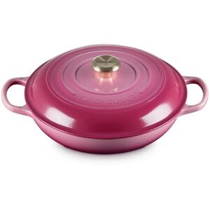 Le Creuset Signature Braiser Berry Pink 30 cm / 3.5 Liter / 3.5 qt. Unisex