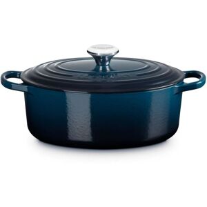 Le Creuset Signature Oval Dutch Oven Nuit Blue 29 cm / 4.7 Liter / 5 qt. Unisex