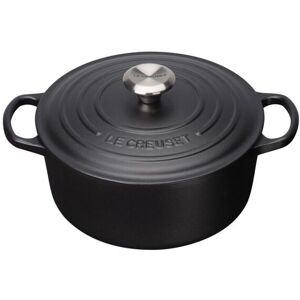 Le Creuset Signature Round Dutch Oven Licorice Black 22 cm / 3.3 Liter / 3.5 qt. Unisex
