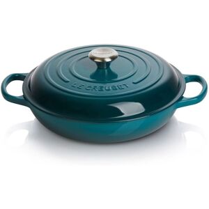 Le Creuset Signature Braiser Deep Teal Blue 30 cm / 3.5 Liter / 3.5 qt. Unisex