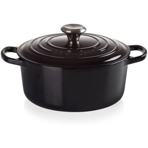 Le Creuset Signature Round Dutch Oven Licorice - Enameled Black 28 cm / 6.7 liter / 7.25 qt. Unisex
