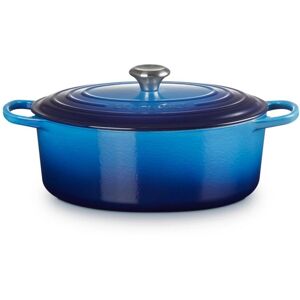 Le Creuset Signature Oval Dutch Oven Azure Blue 31 cm / 6.3 Liter / 6.75 qt. Unisex
