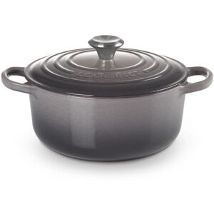 Le Creuset Signature Round Dutch Oven Flint Grey 20 cm / 2.4 Liter / 2.5 qt. Unisex
