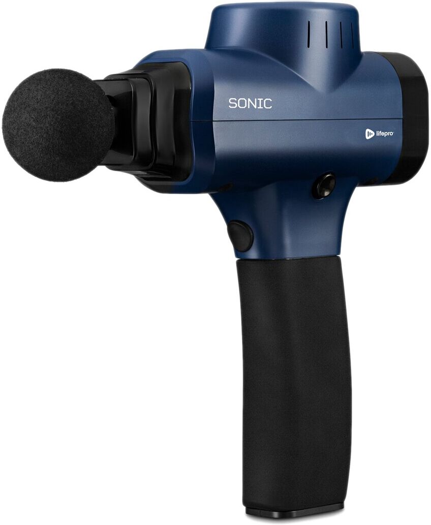 LifePro Black Sonic Handheld Percussion Massage Gun Blue NoSize