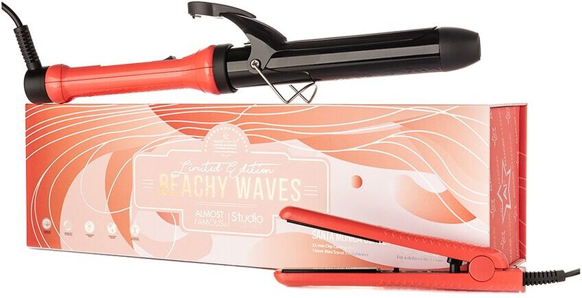 Almost Famous Beach Wave Babe 2pc Hair Straightener & Hair Curler Set NoColor NoSize