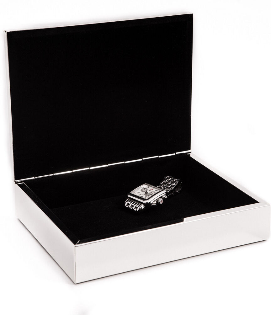 Bey-Berk Silver Plated Rectangular Hinged Box NoColor NoSize