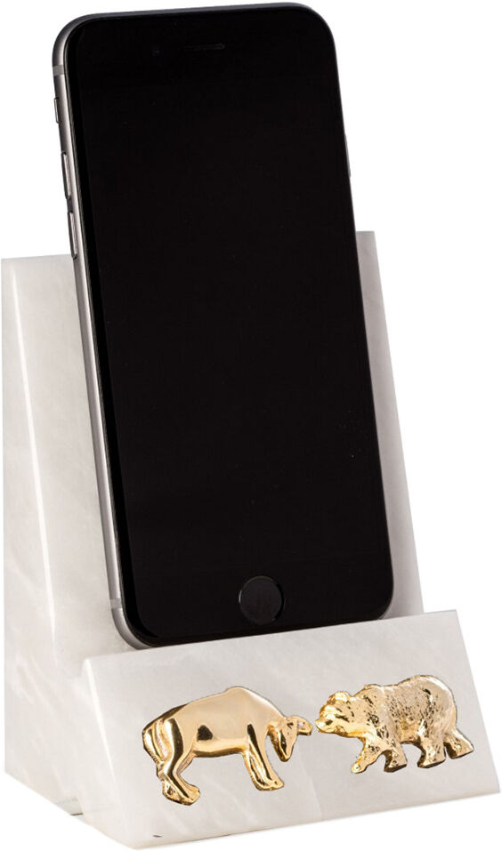 Bey-Berk White Marble Desktop Phone/ Tablet Cradle NoColor NoSize