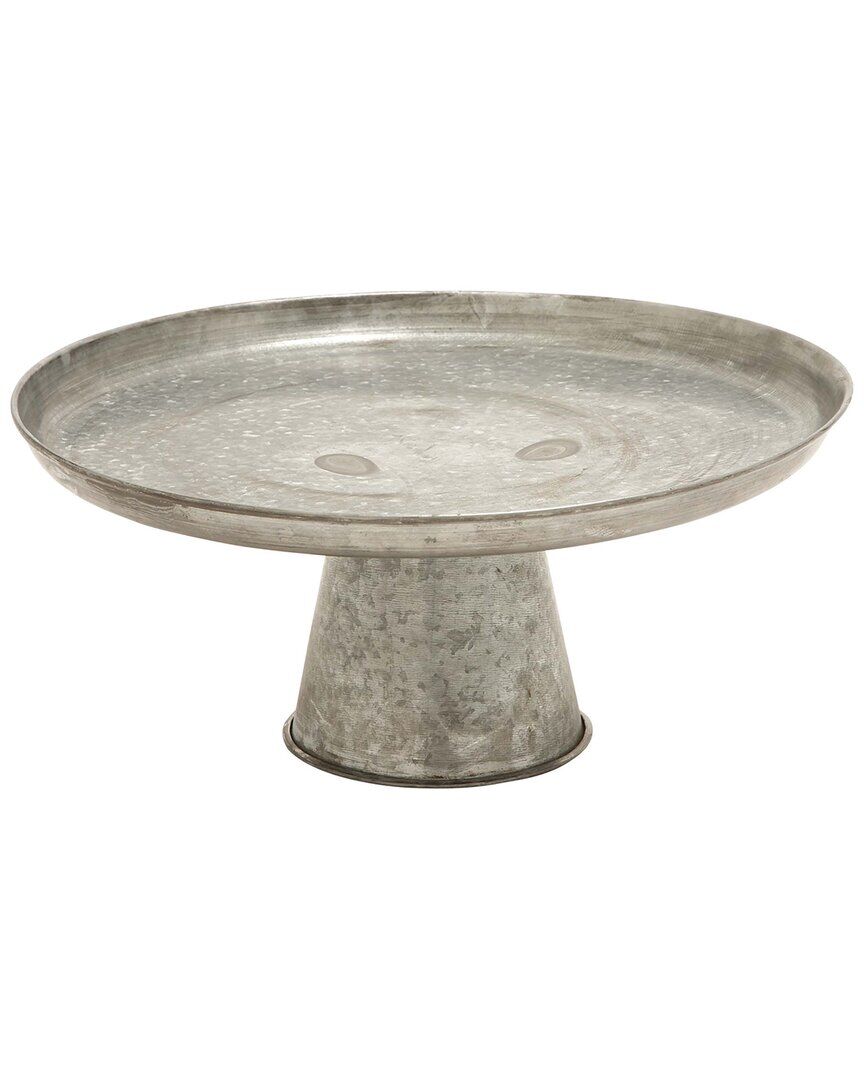 Peyton Lane Galvanized Decorative Cake Stand Gray NoSize