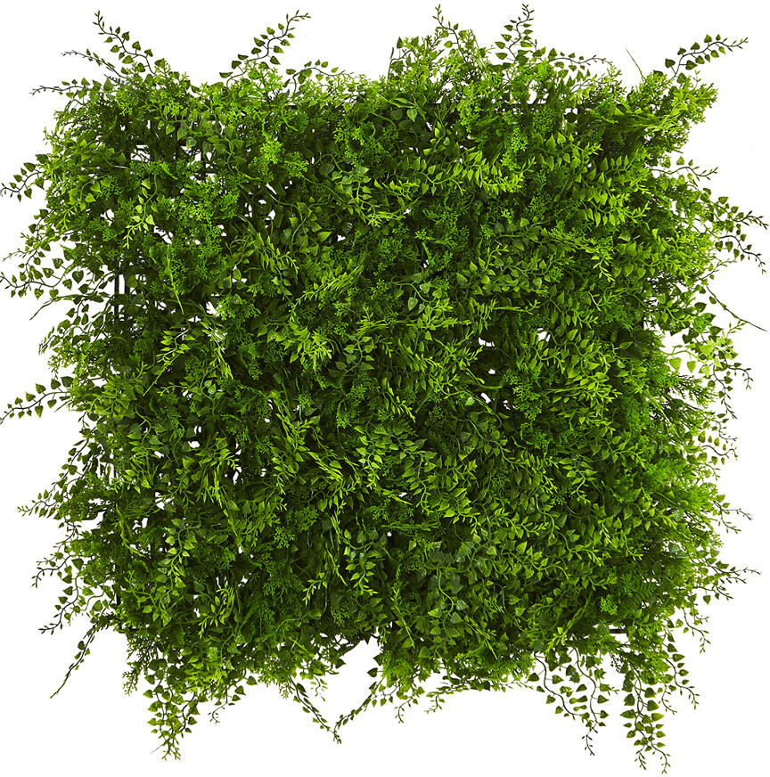 Nearly Natural Lush Mediterranean Artificial Fern Wall Panel UV Resistant NoColor NoSize