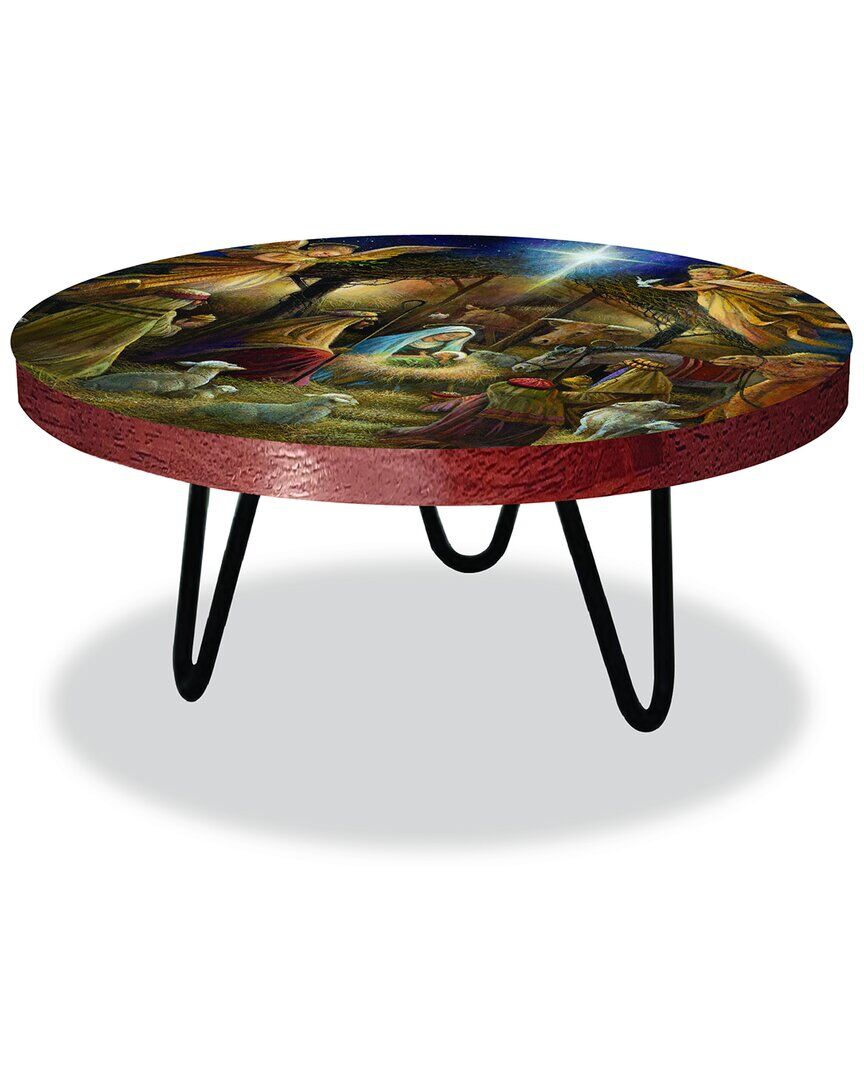 Courtside Market Holiday Collection Nativity Seasonal Decorative Accent Table/Riser Multi NoSize