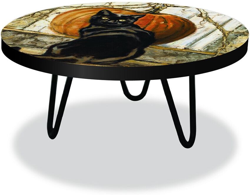 Courtside Market Wall Decor Courtside Market Halloween Collection Black Cat Seasonal Decorative Table/Riser Multi NoSize