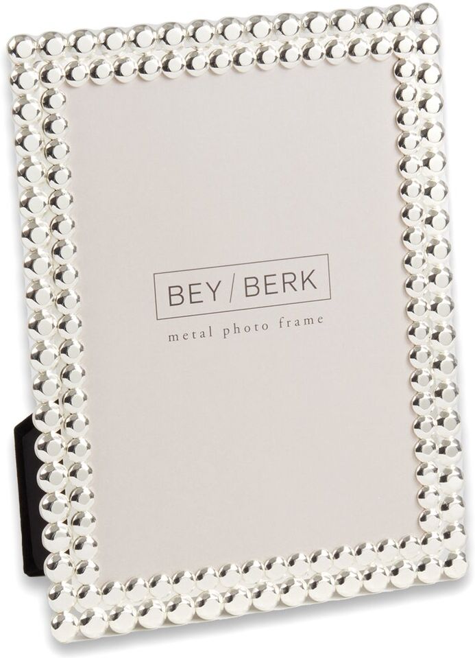 Bey-Berk Chelsea Silver-Plated 5x7 Picture Frame Silver NoSize