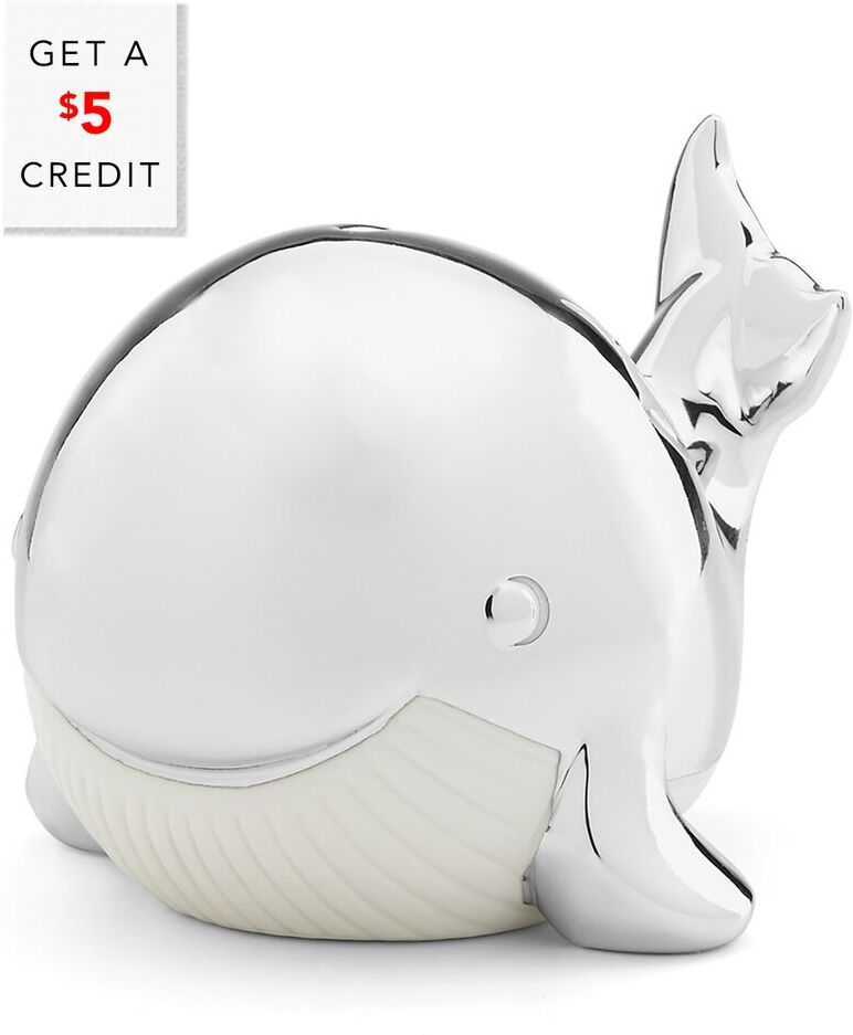 Reed and Barton Mystic Sea Whale Bank with $5 Credit Metallic NoSize