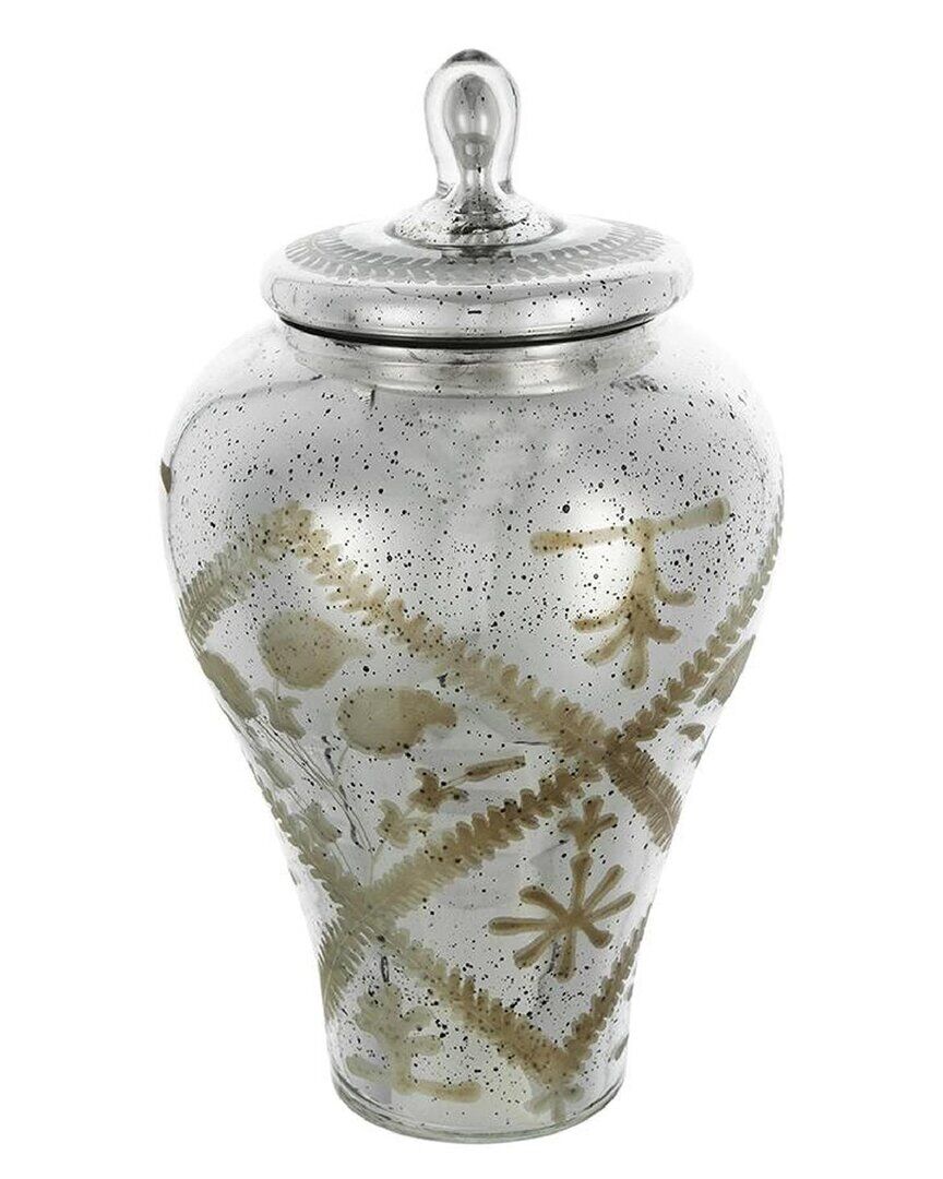A&B Home Antique Style Glass Jar With Lid Gold NoSize