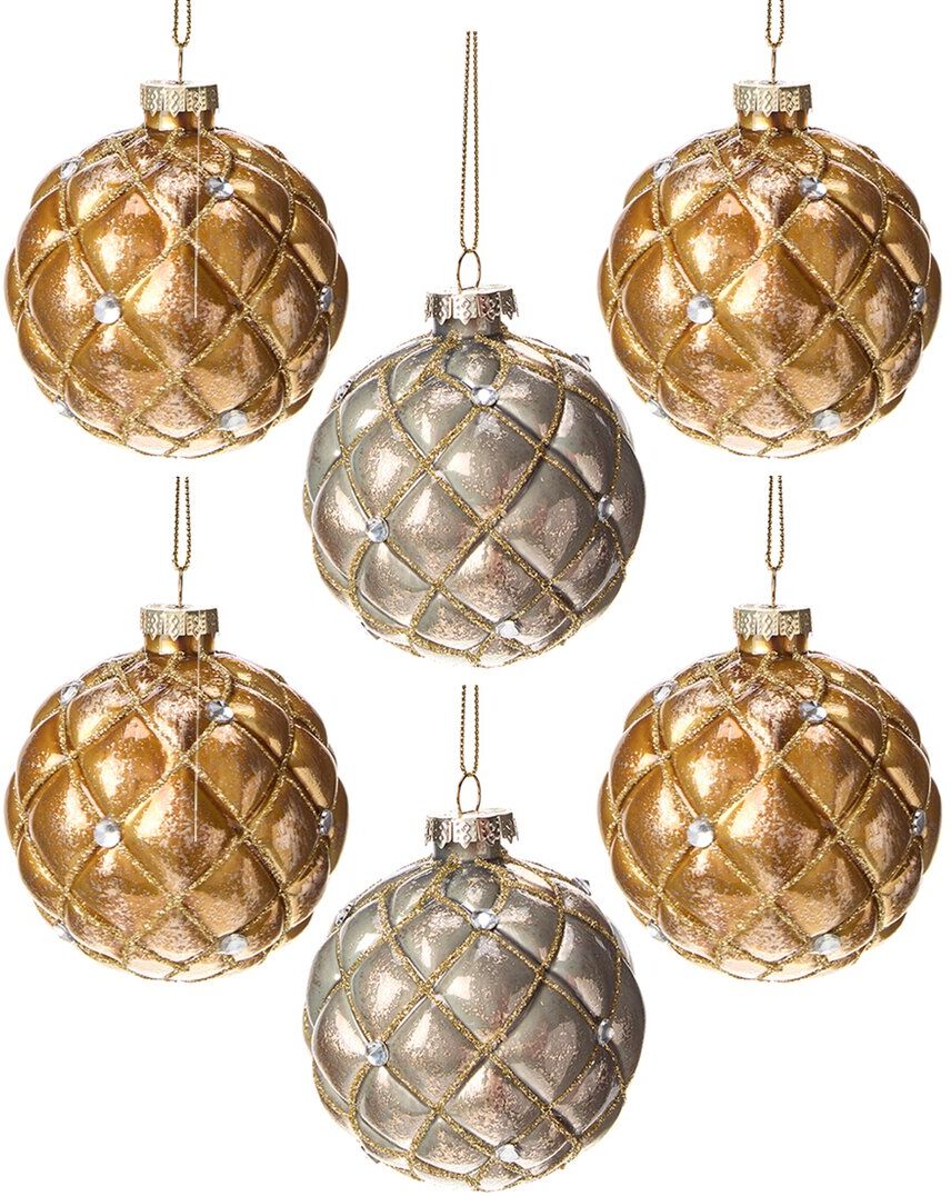 Kurt Adler 3in Glass Ball Christmas Ornaments Multicolor NoSize