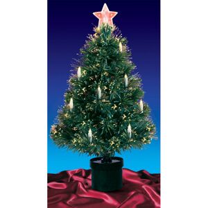Northlight Pre-Lit Fiber Optic Artificial Christmas Tree with Candles NoColor NoSize