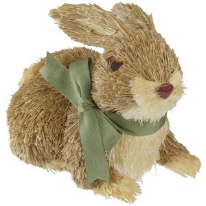 Northlight 8in Sisal Bunny Rabbit Easter Figure Brown NoSize