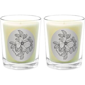 Qualitas Candles Rock Rose Two Scented Beeswax Candle Set White 13oz